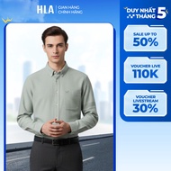HLA Men's Long Sleeve Shirt - Office Shirt, Cool, Comfortable Cotton Material Kemeja Lelaki