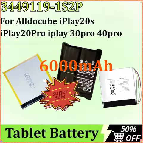 Tablet Battery for Alldocube IPlay 20S 30 40 Iwork10 Pro Book13 I9 418175-2S2P 2960116-1S2P I1305 I1