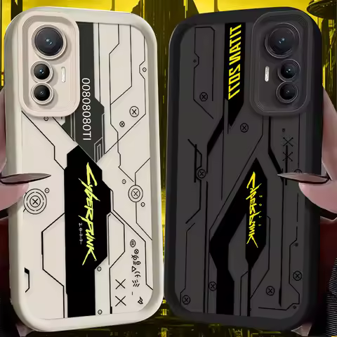 CYBERPUNK Anime Game Line Cool Soft Phone Case For Xiaomi Poco X7 X6 NEO X5 X3 F8 F7 Ultra F6 F5 Pro