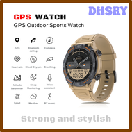 DHSRY ใหม่ GPS Smart Watch Bluetooth Call นาฬิกากีฬากลางแจ้งพร้อมเข็มทิศความกดอากาศระดับความสูงนาฬิกากันน้ําผู้ชายผู้หญิง FJRTY
