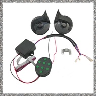 (GJFZ) 12V 8 Tones Musical Air Horn Electric Snail Horn for Vehicles Motorcycles Car with 8 Sounds C