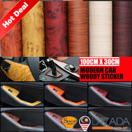 100CM X 30CM Auto Decal Roll Car Vinyl Sticker 5D 6D Sticker Wood Grain High Glossy Film Wrap Sticke