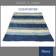 SatinxZero COMFORTER ผ้าห่มนวม 60"x80" ขนาด 3.5 ฟุต (Navy)