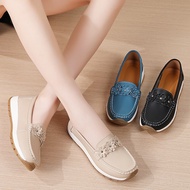 Flower_decorated loafer flats - stylish & comfy women's casual shoes