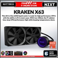 NZXT Kraken X63 280mm AIO Liquid Cooler with RGB | A 10% bigger LED ring allows for more vivid RGB