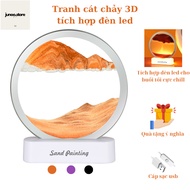 Beautiful 3D moving sand painting. Impressive interior decoration, Creative, Meaningful gift, Luxuri