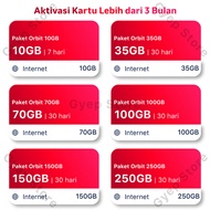 Voucher Paket Data Telkomsel Orbit 10GB 35GB 70GB 100GB 150GB 250GB