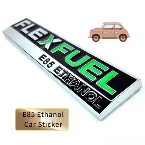 FLEX FUEL E85 ETHANOL Car Sticker For Clean Energy Vehicle Metal Auto Body Truck FLEXFUEL Decal 3D B