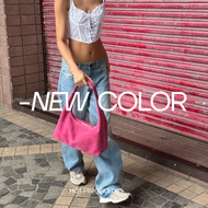 knack.bag - Hobo bag (L) - Hot pink (ชมพูหนังกลับ)