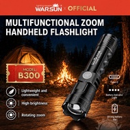 Warsun B300 Multifunctional High Brightness Rotatable Zoom Handheld Flashlight