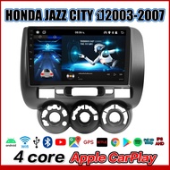 Plusbat จอแอนดรอย 9 นิ้ว HONDA JAZZ CITY 2003 - 2007/ฮอนด้า แจส ซิตี้ 2003 จอ android ติดรถยนต์ ram 