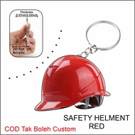 construction safety helmet 2d keychain (ask for enquiry)