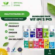 [2 PCS PACKAGE] IPI Vitamins All Variants D3 1000 B Complex C B12 a E D3+K2 Zinc Plus Calcium Magnes
