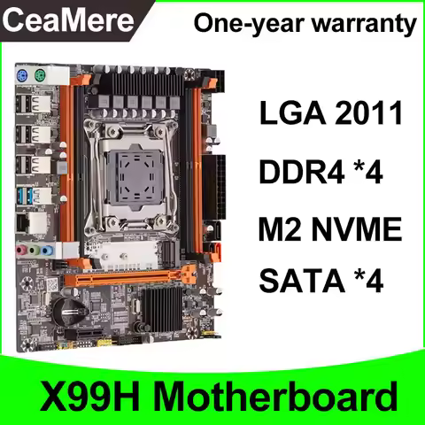 New motherboard X99H server motherboard supports DDR4 RAM slot LGA 2011V3 CPU