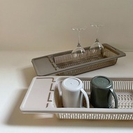 多件優惠-多功能流理臺餐具濾水籃 廚房 碗筷餐盤瀝乾架 台灣製