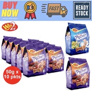 Win2 Mini Pocket Wafer with Chocolate / Vanilla Filling (50g x 10pack) (500g)