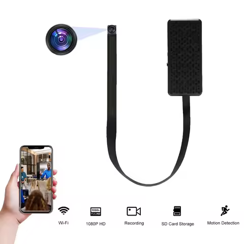 DIY WiFi Mini Camera with Remote Viewing, Motion Detection, Recording, SD Card Storage, App Control 