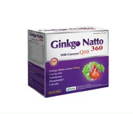 Viên uống bổ não Ginkgo Natto 360 With Coenzyme Q10 BAK (Hộp 100 viên) Giúp hoạt huyết giảm xơ vữa đ