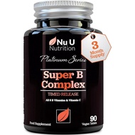er Vitamin B Complex - High Absorption Methylated B Vitamins with VIT C - 90 Timed Release Vegan Tab