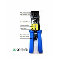 Ez Rj45 Ez Rj45 Crimper Crimping Tool For Passthrough Passthru Rj45 Connector with 20Pcs rj45