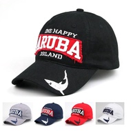 Amazing Shark Baseball Cap Aruba Island Outdoor Beach Sports Casual Cotton Hat For Women Wen