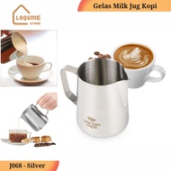 Glass Milk Jug Espresso Coffee Latte Art 600ml Milk Glass Coffee Art Stainless Steel Milk Coffee Pot One Two Cups Espresso Latte Art Coffee Glass