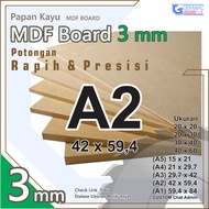 A2 MDF - 3mm MDF A2 Size