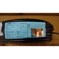 Round black 3x18AWG 3-core electrical wire sold by the meter