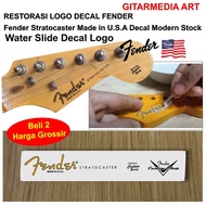 Fender stratocaster logo made in USA fender USA Guitar logo