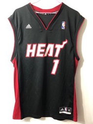 Adidas NBA Miami Heat #1 Chris Bosh jersey men medium