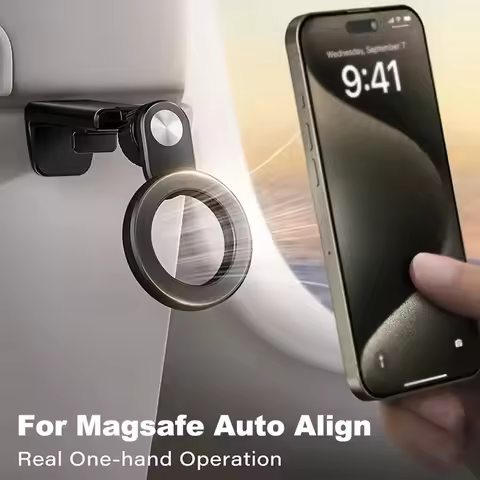 Magnetic Airplane Phone Holder Mount for Magsafe Travel Essential Accessory Foldable Handsfree Phone