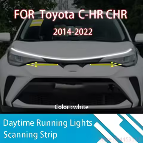 DRL Start Scan Strips Light FOR Toyota C-HR CHR 2014-2022 Car Hood Light Decorative Ambient Lamp 12V