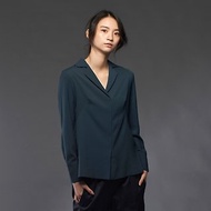 碧綠西裝領背部大活摺襯衫-日本製布料