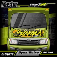 Stiker Decal Kabin Depan SUPER BANANA Full Laminasi Anti Gores Anti Pudar All Truk Canter Ragasa Tep