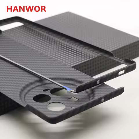 HANWOR 600D Ultra-thin Carbon Fiber Folding Case for VIVO X Fold 3 Pro Luxury Aramid Fiber X Fold 3 