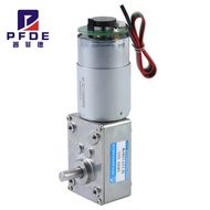5840-555 58mm*40mm  12V 24V DC Worm Gear Motor with Encoder  Self-locking Adjustable Speed CW CCW   