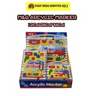 M&G MOCALO ARCYLIC MARKER 12Col 24Col 48Col