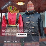 Baju Adat Aceh Dewasa // Tengku Umar // Aceh Garis // Pengantin Aceh (Pria/Wanita)