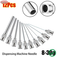 XUESHAN 12Pcs Industrial Glue Injection Needle, Stainless Steel 8G-30G Fluids Dispensing|Needle,  Me