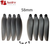 LUOLRV Remote Control Drone Parts, Black 58mm/66mm Folding Propeller Blades, Universal Plastic Quadc