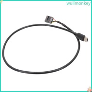 WU Speed USB 9Pin to Type C Adapter Shielded for Transmission USB Cable Type C
