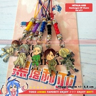 HP GANTUNGAN Hanger Anime Charm Set Of 5 Hetalia Axis Powers Japan China Italy Germany USA UK Phone 