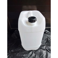 PUTIH Used 20 LITER WHITE JERRY CAN, CLEAN AND THICK / BREAD JERRY CAN / 25 LITER WHITE JERRY CAN'S 