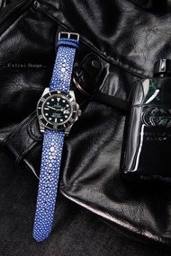 Premium Stingray Watch Strap 20mm 22mm 24mm For Omega Citizen Tudor Bulova Seiko Casio Oris