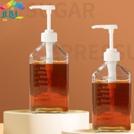 [H&L Dec] 1100ml Coffee Syrup Dispenser Multi-Function Honey Sauce Ketchup Bottle with 5/8/10CC Pump