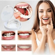 Snap ON Smile Gigi palsu 1Set Atas bawah-gigi palsu palsu silikon