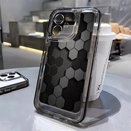 3 In1 Black Gray BlockTransparent space case for For Redmi 13X A5 10 10C 12 12C 13C 14C Phone Case S