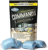 Walex CMDOBG Commando Black Holding Tank Cleaner Drop-Ins, Ocean Mist Scent (1 Year Supply)