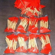 Bag of 50 wooden flag sticks, handmade decorative wooden sticks, classroom sign sticks