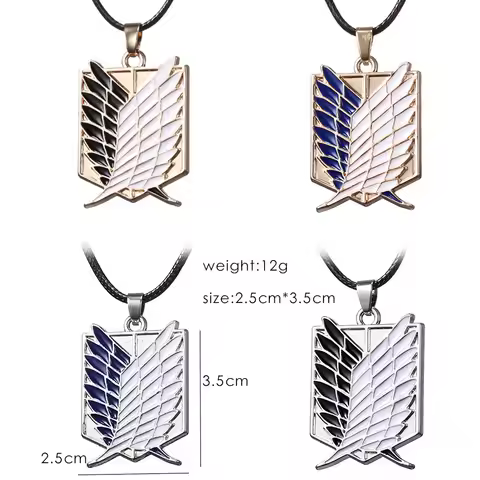 Anime Attack On Titan Necklace Wings Of Freedom Eren Scout Legion Stationary Guard Military Police T